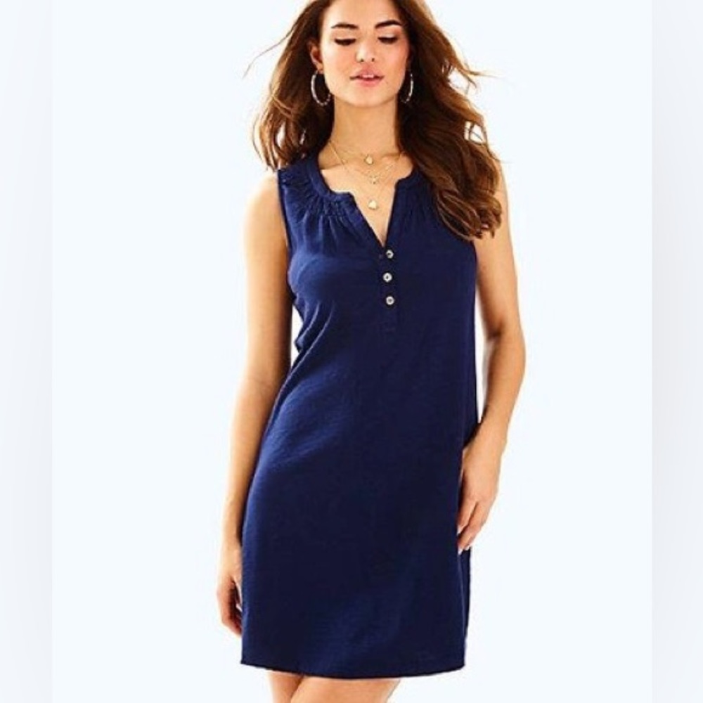 Lilly Pulitzer Essie Dress in Navy Blue